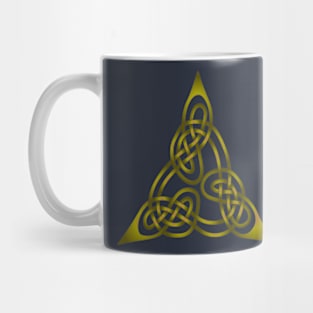 Triangle Knot With Doubled Threads Yellow Mug